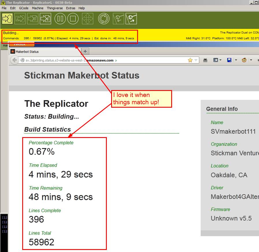 Remote web frontend matching to the ReplicatorG build