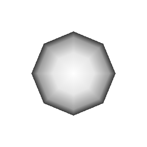 A sphere on white background, off screen rendered