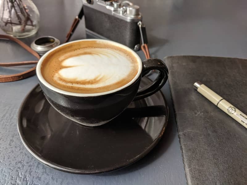 A good cappuccino from a local cafe in Michigan on my last business trip