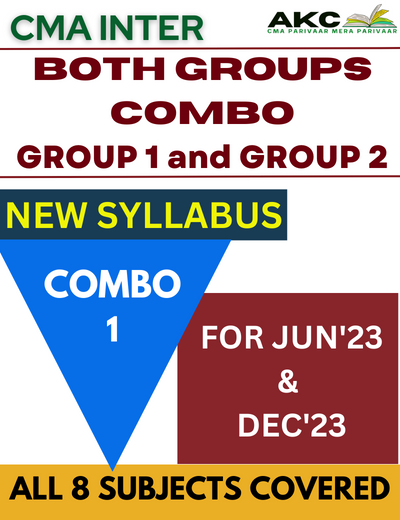 CMA Inter New Syllabus Both Groups COMBO 1