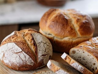 freshly baked artisan-style breads
