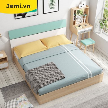 Giường Ngủ Xám Xanh 01 GNXX01, Giường Ngủ 1m6, 1m4, 1m2 và 2m0 Dễ Lựa Chọn, Phù Hợp Với Nhiều Không Gian