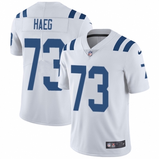 Youth Indianapolis Colts 73 Joe Haeg White Vapor Untouchable Elite