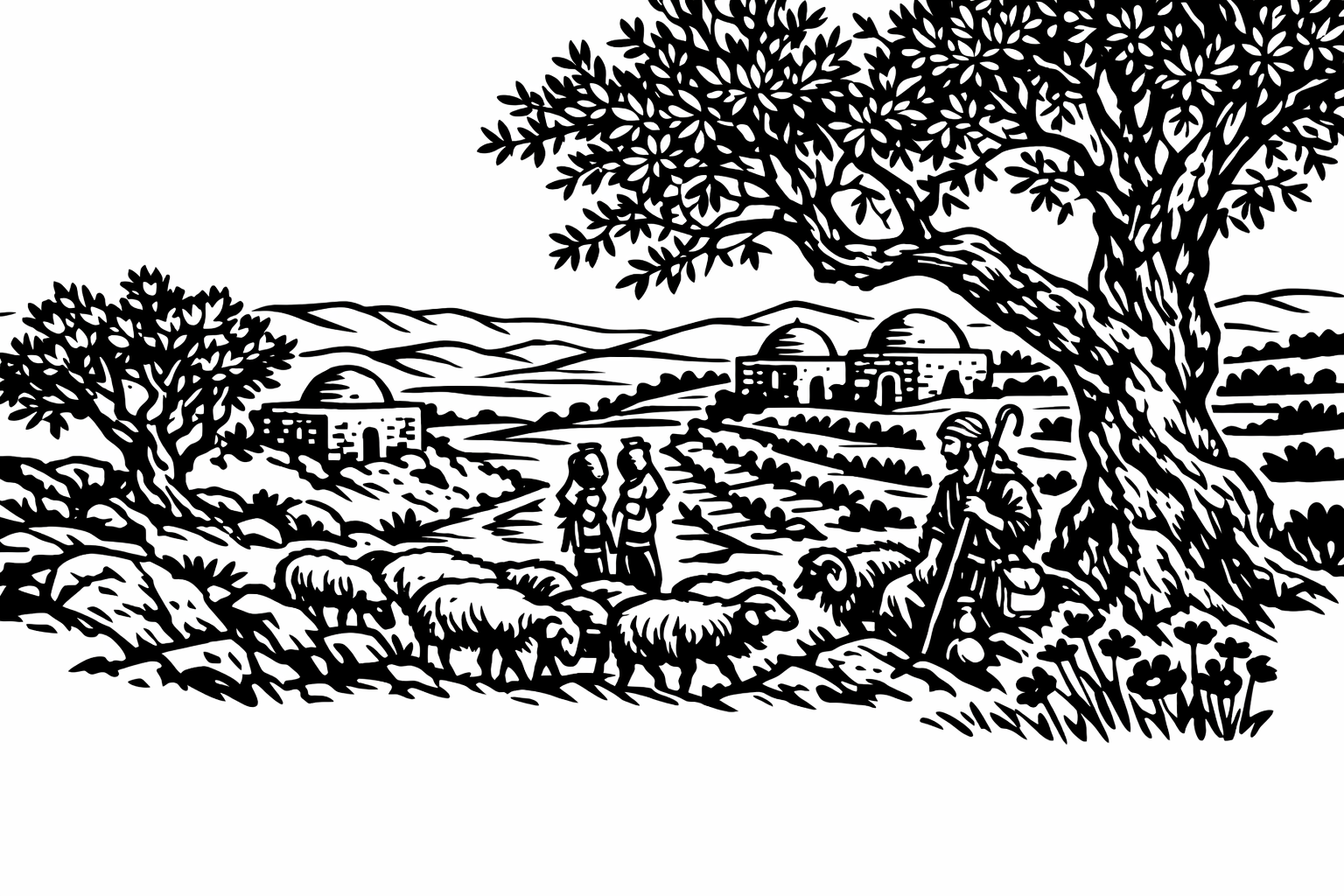 Presentation detail inspired by the Sea of Galilee region