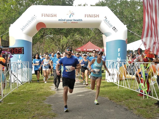 people participating in a marathon