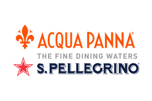 Logo that reads Acqua Panna The Fine Dining Waters S. Pellegrino