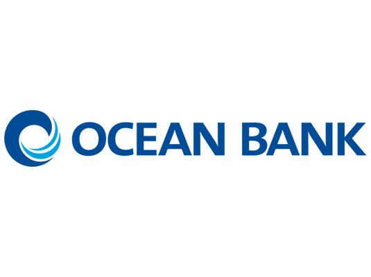 Logo that reads Ocean Bank