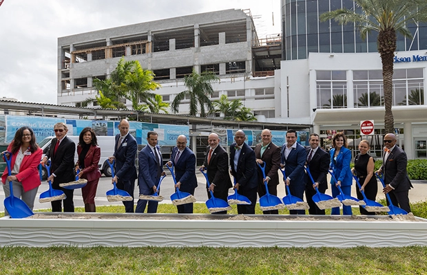 group photo in front of jackson hospital