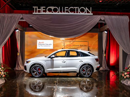 gray car on display