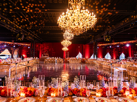 event with a spectacular light show