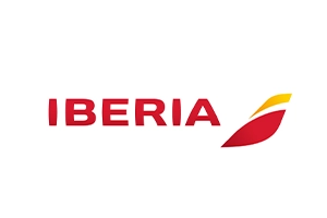 Logo that reads Iberia