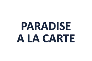 Image that reads Paradise a la Carte