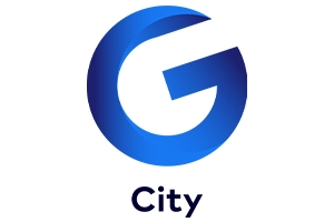 Logo that reads G City