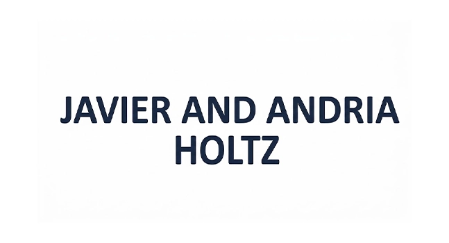 Logo that reads Javier and Andria