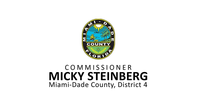 Logo that reads COMMISSIONER MICKY STEINBERG