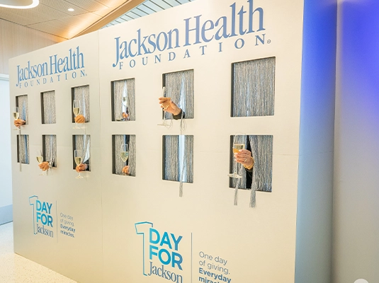 Jackson Health activation during event