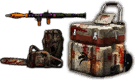 Rusty Chain Saw + Launcher Package