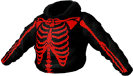 Skeleton Vest Red