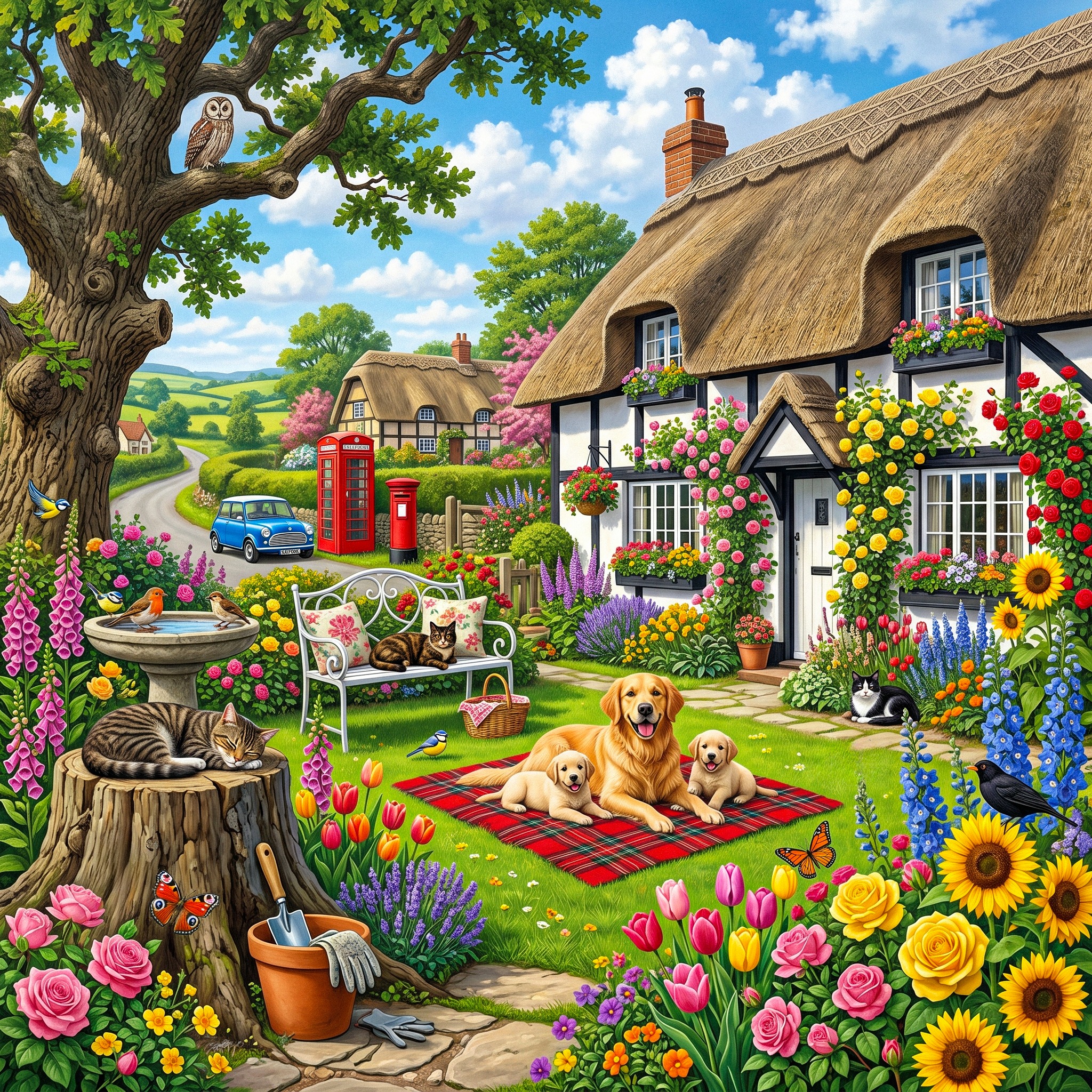 Garden jigsaw puzzle by Classic Art Jenny