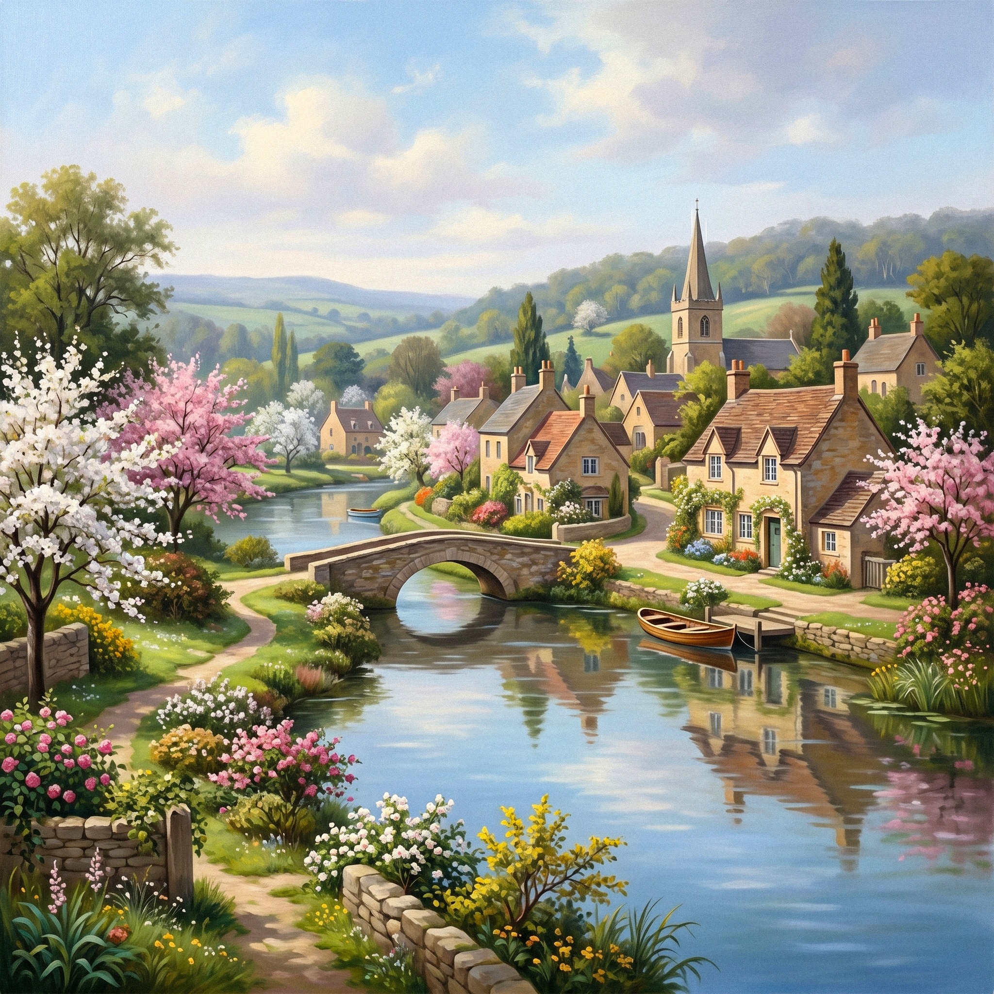 Spring Land jigsaw puzzle by Classic Art Jenny
