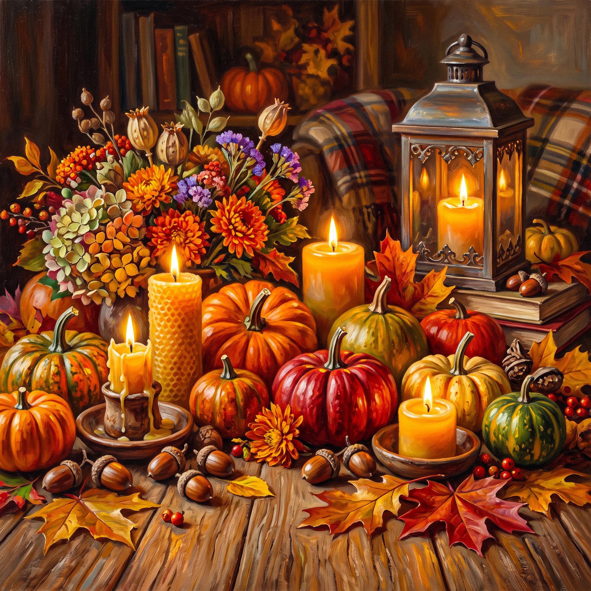 Autumn Candles jigsaw puzzle by Gotiva