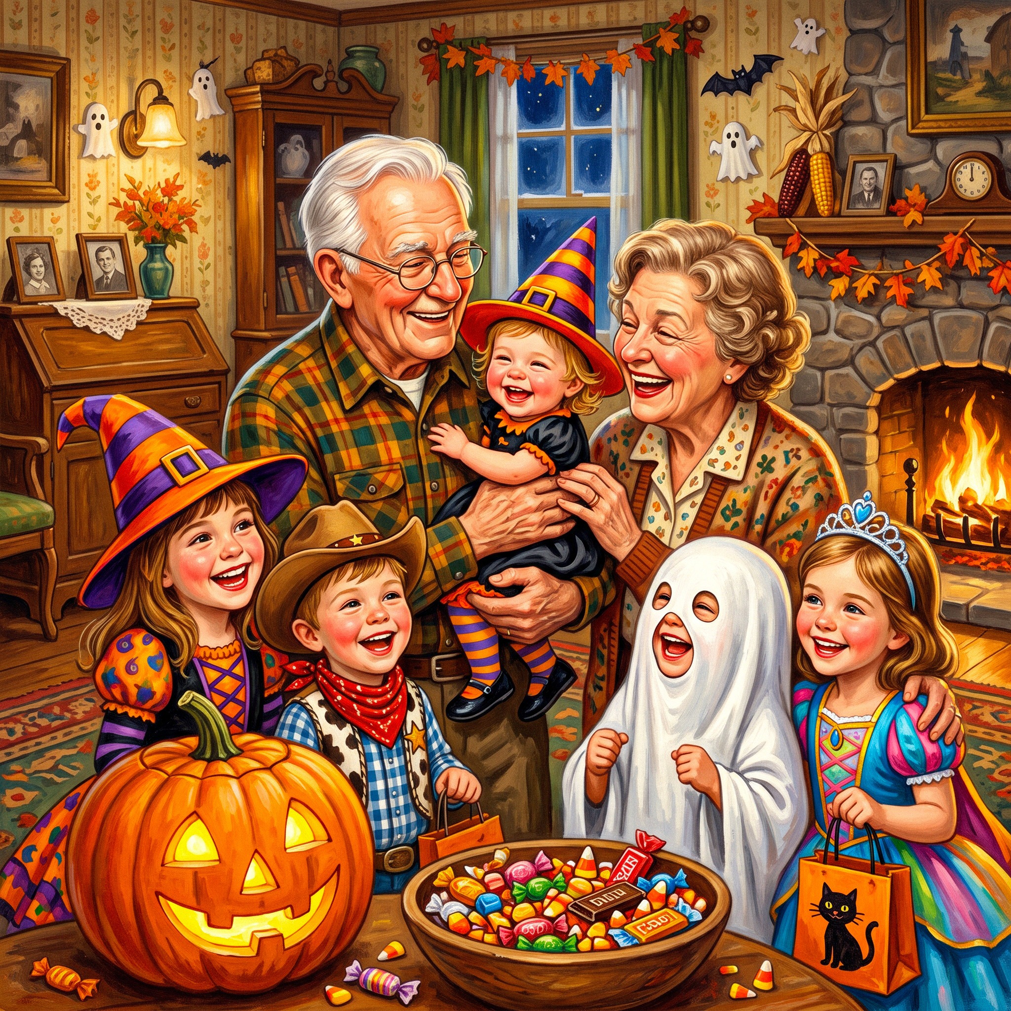 Halloween Family Joy jigsaw puzzle by Classic Art Jenny