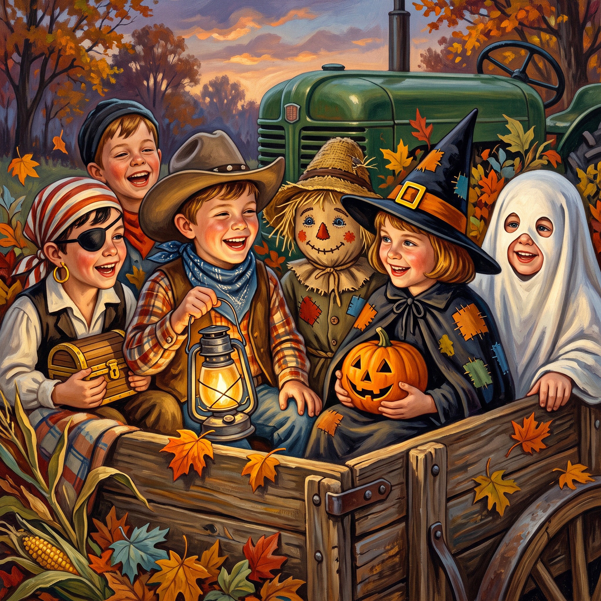 Halloween Group jigsaw puzzle by Classic Art Jenny