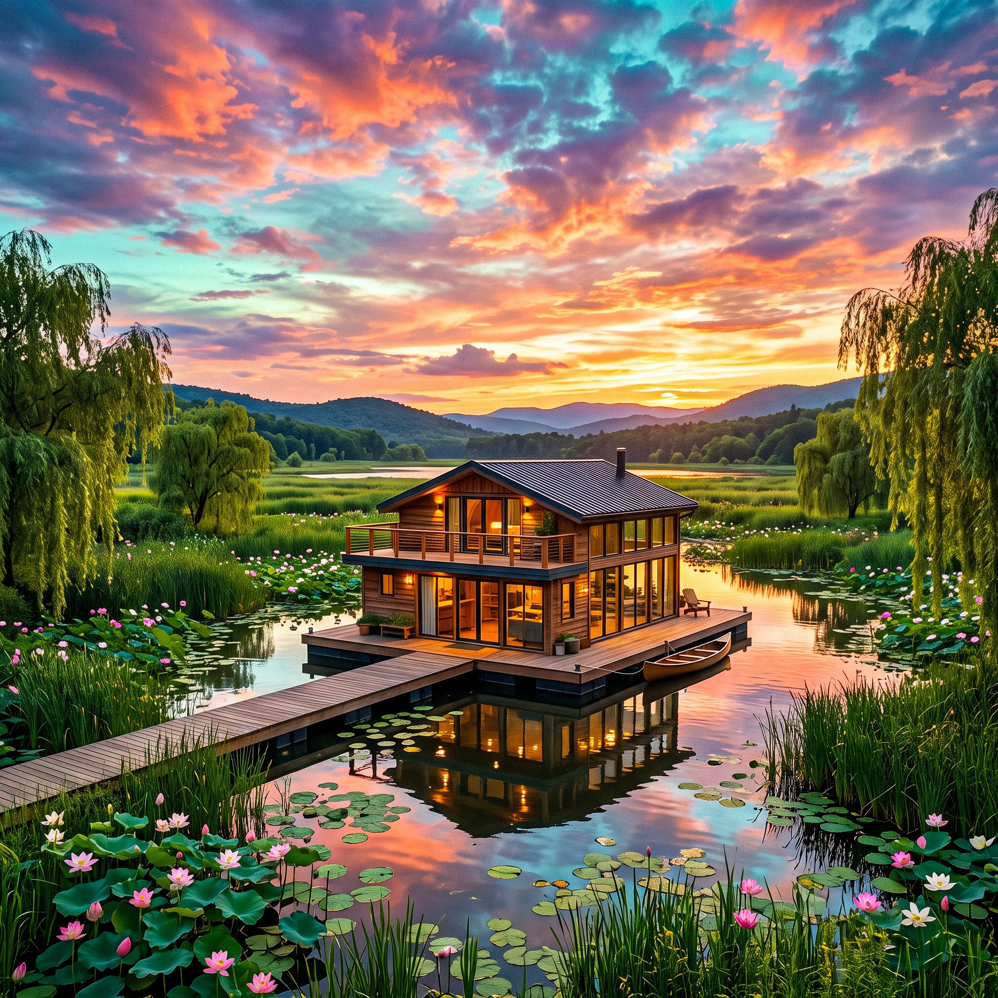Home on Lake jigsaw puzzle by Gotiva