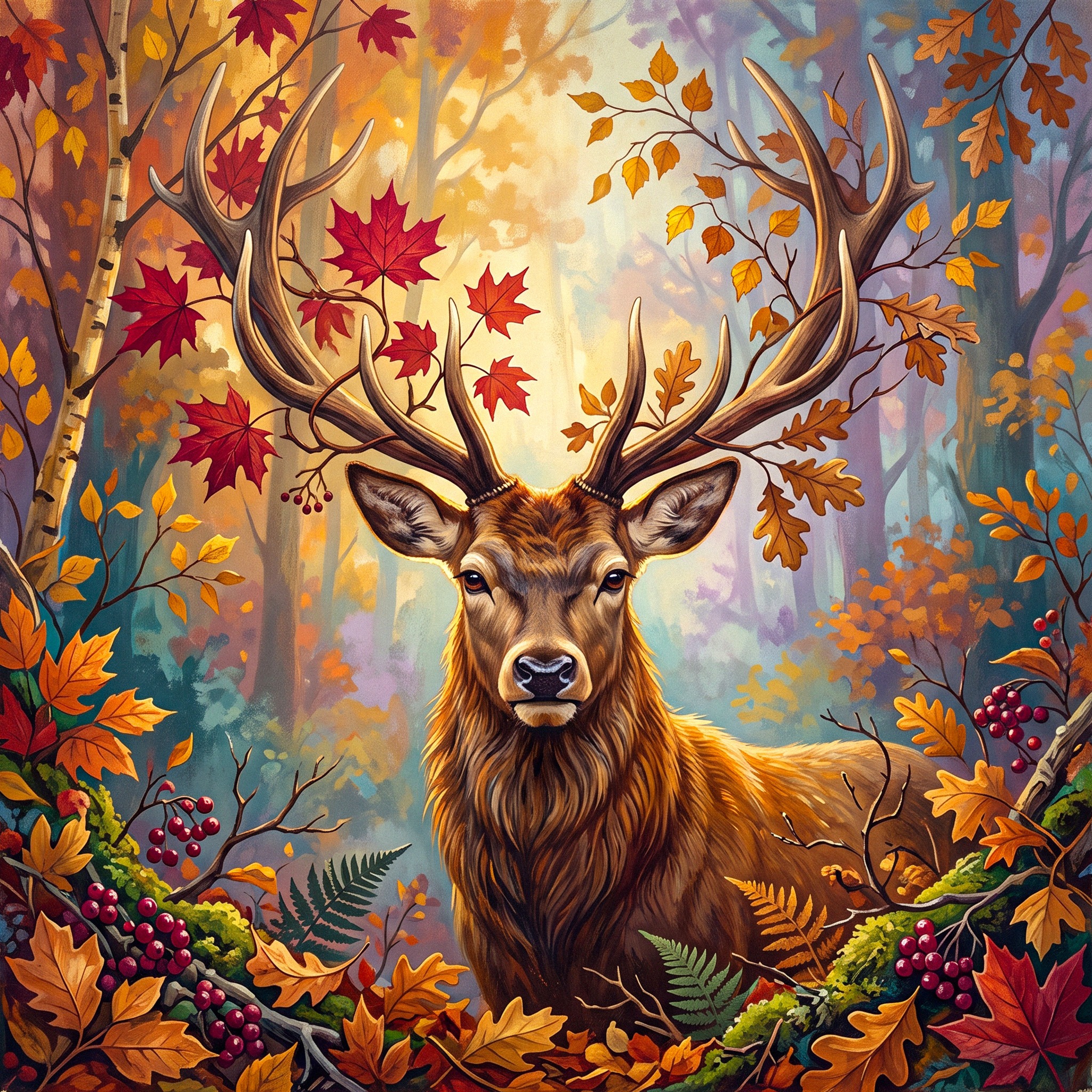 Autumn Deer jigsaw puzzle by Gotiva