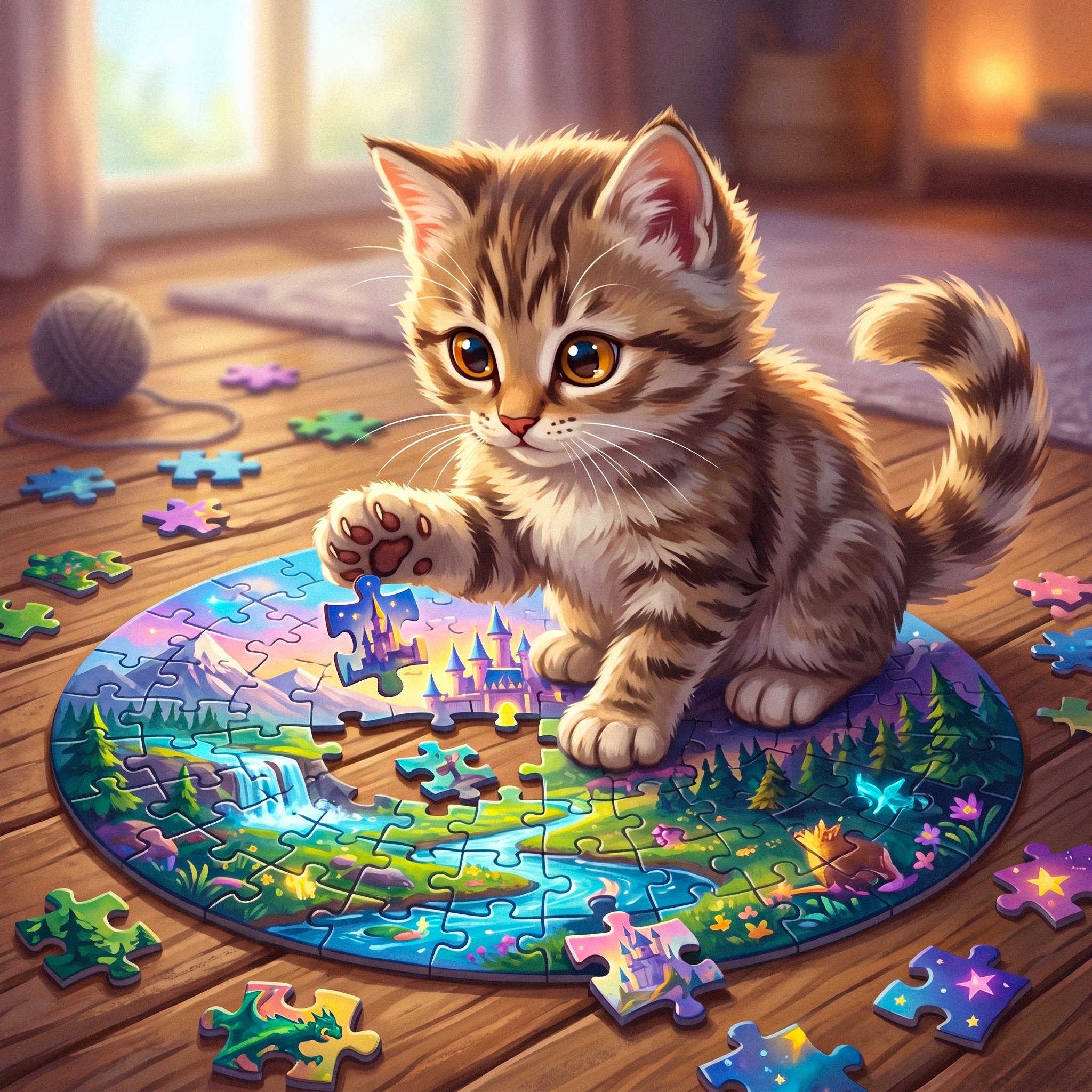 Kitty jigsaw puzzle by Gotiva