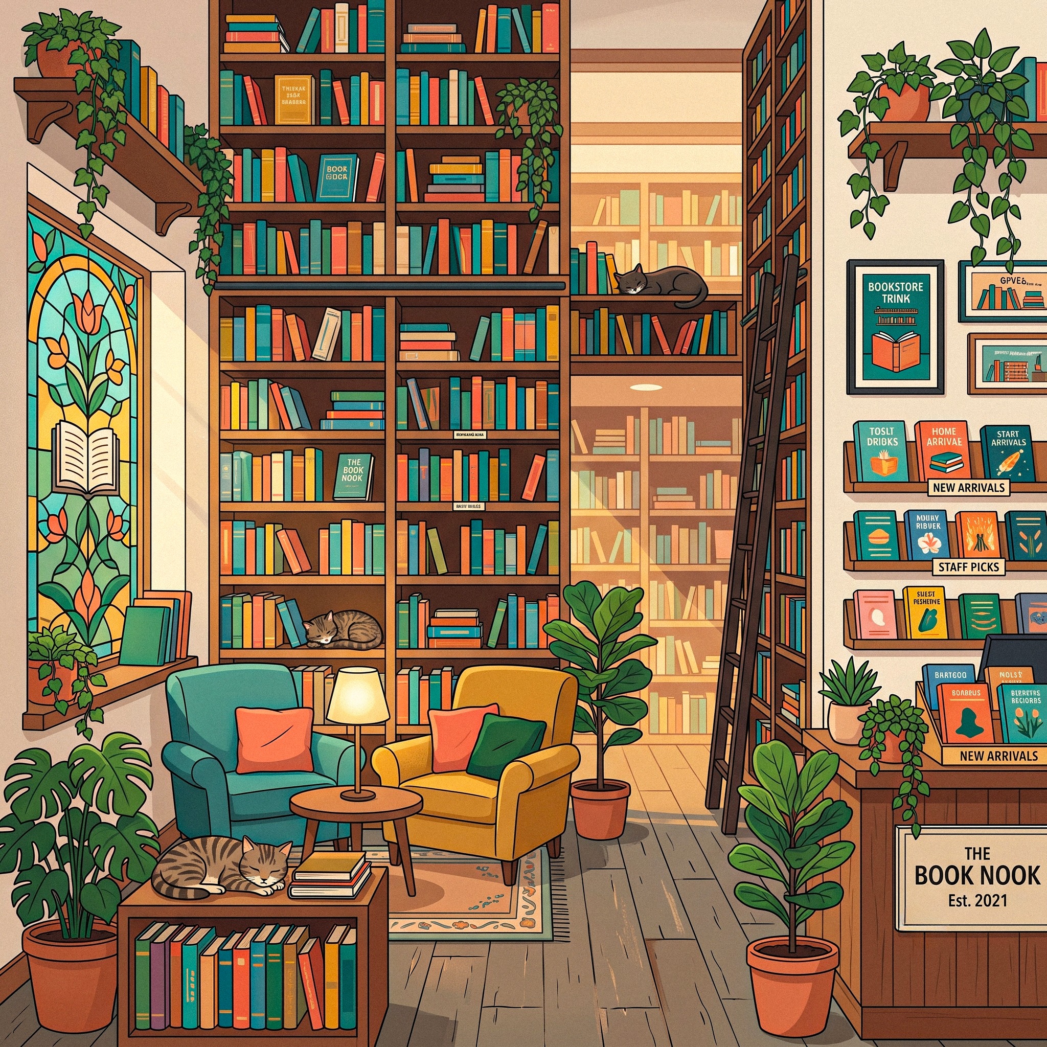 Library jigsaw puzzle by Lofi Canvas