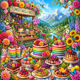 Sweets and Mountains jigsaw puzzle by Classic Art Jenny