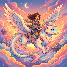 Dreamy Ride jigsaw puzzle by Lofi Canvas
