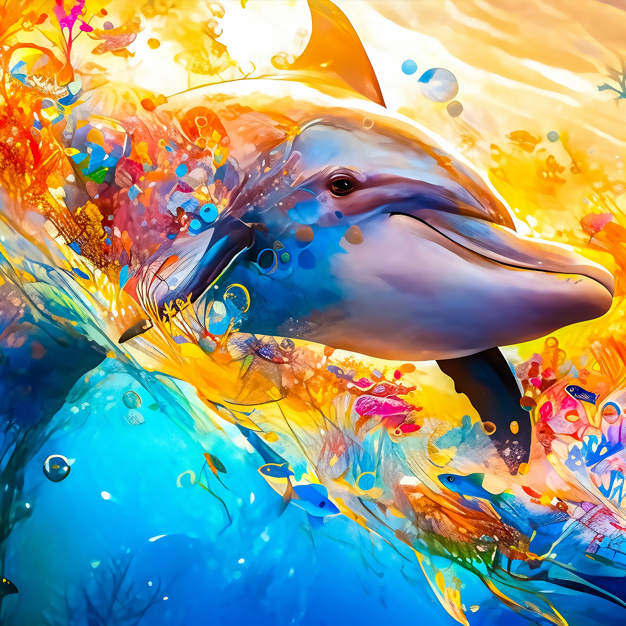 Mesmerizing dolphin jigsaw puzzle by Gotiva