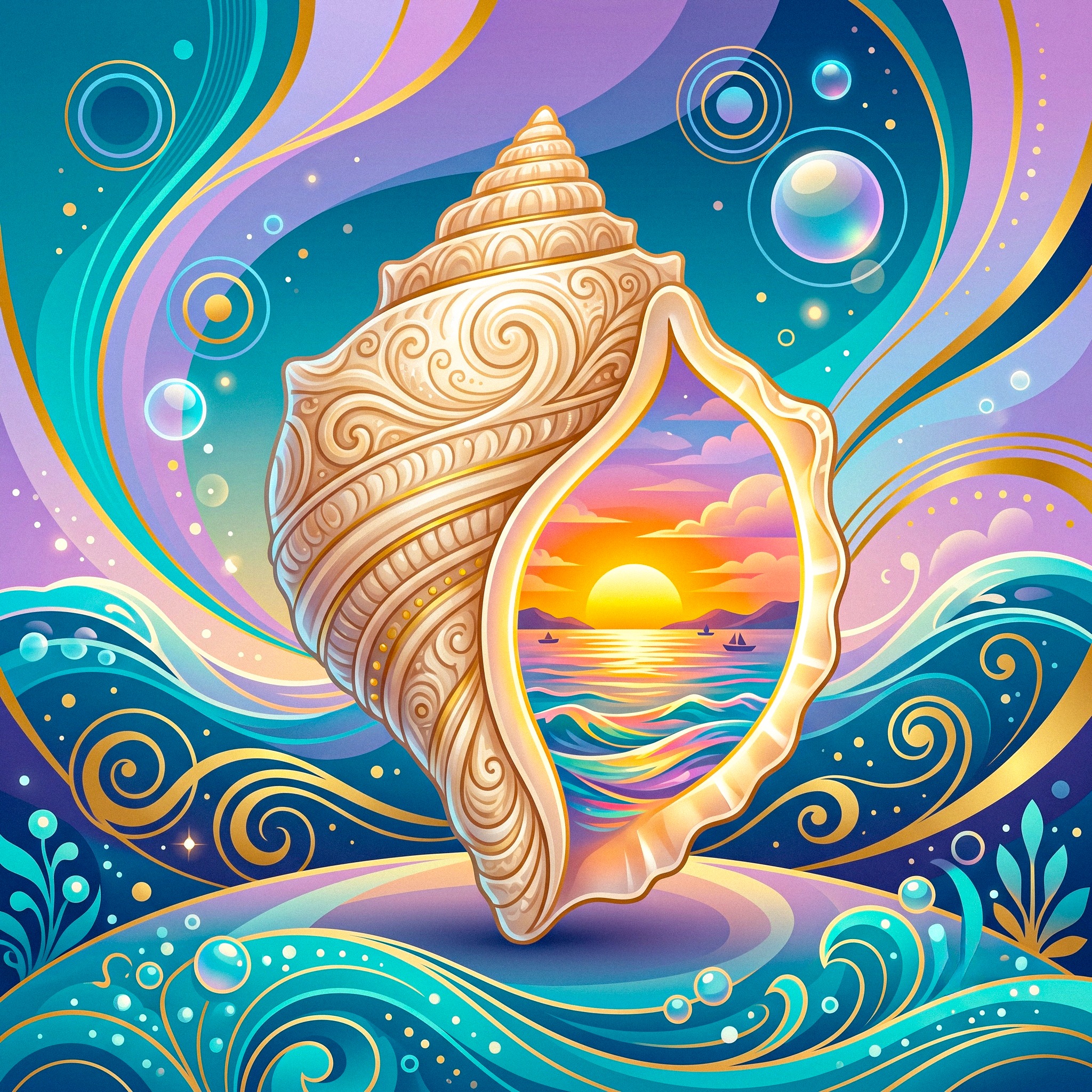 Shell jigsaw puzzle by Aria Solenne