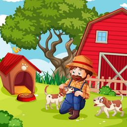 Farmer And His Best Friends jigsaw puzzle by Gotiva