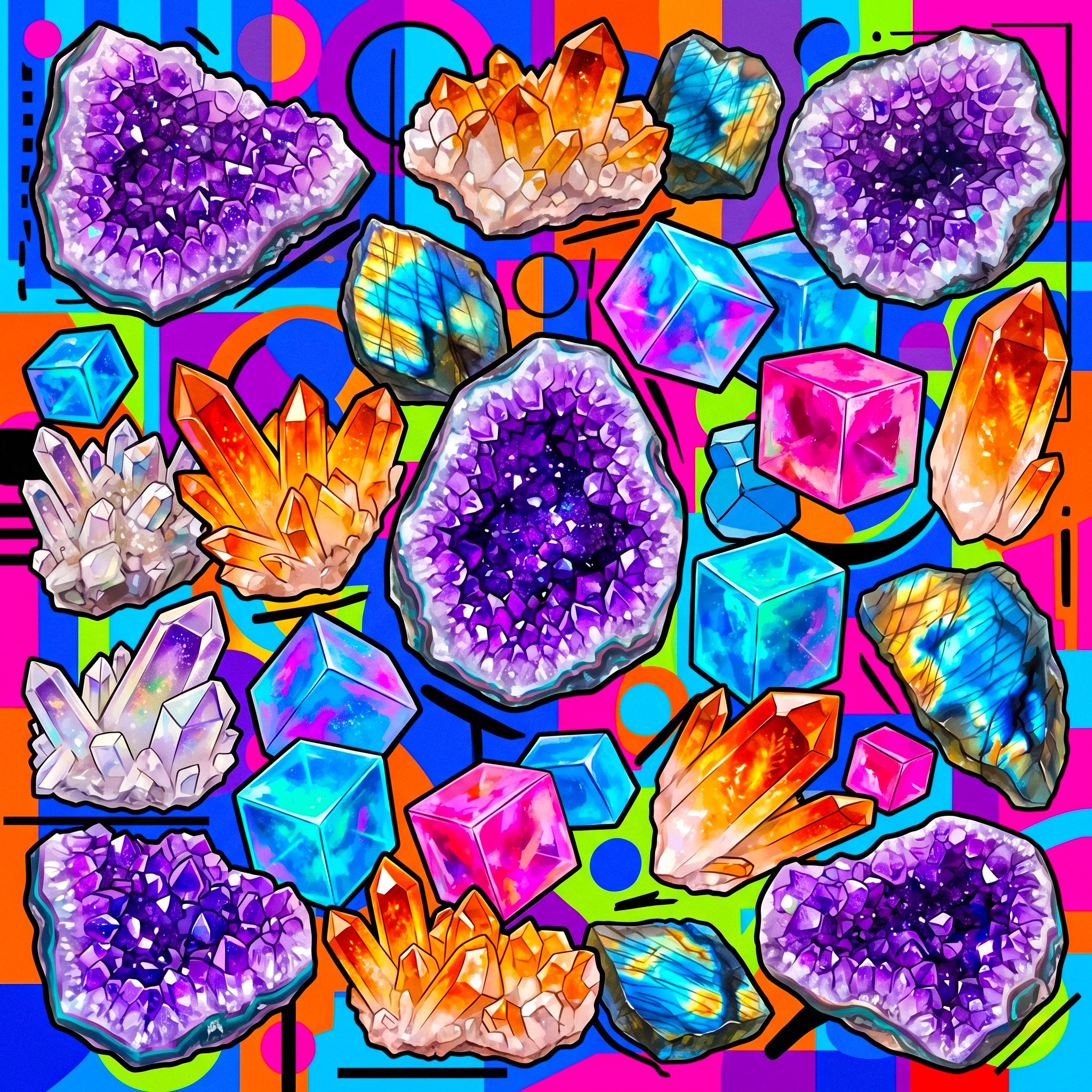 Crystal Collage jigsaw puzzle by Juliet Art