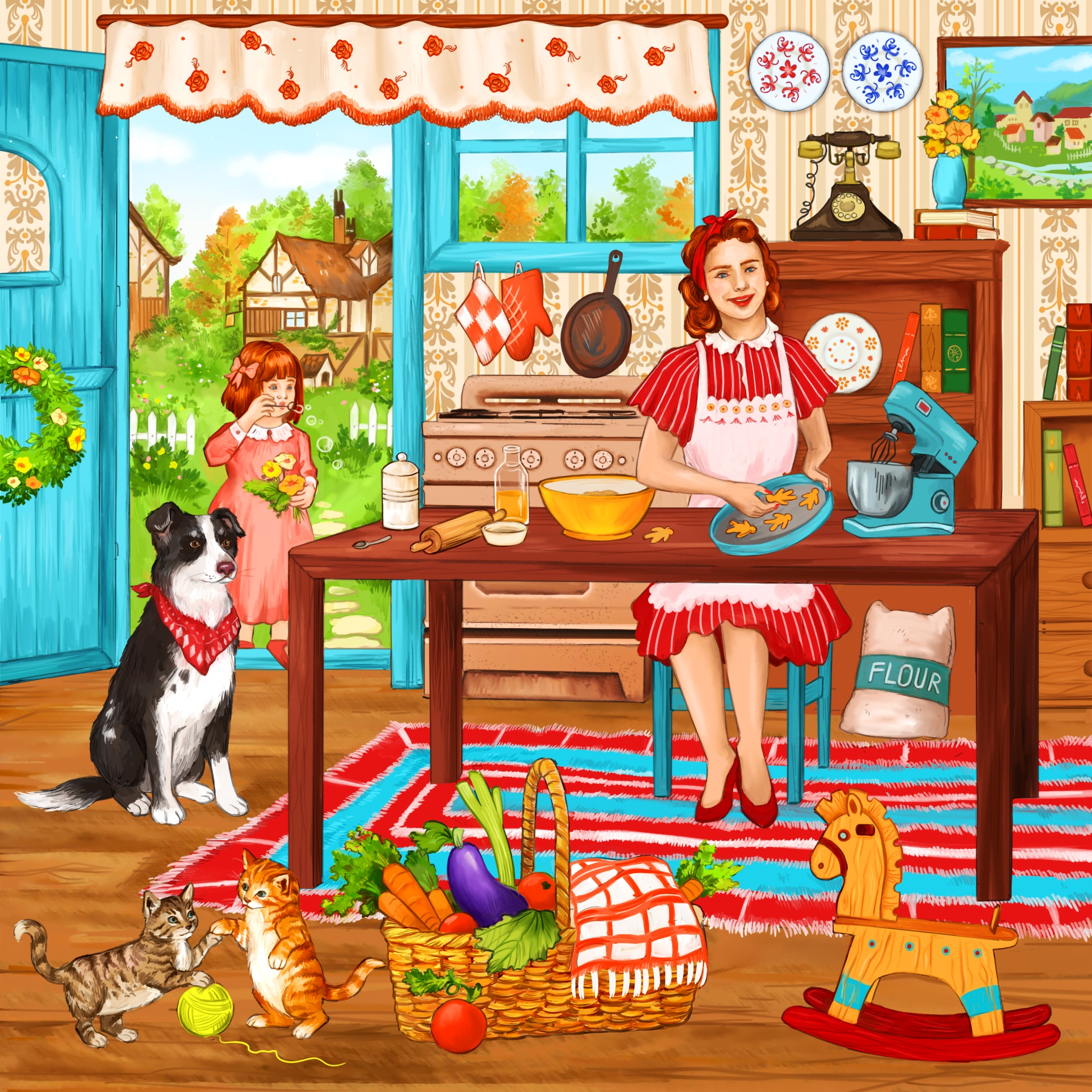 Vintage House jigsaw puzzle by Gotiva