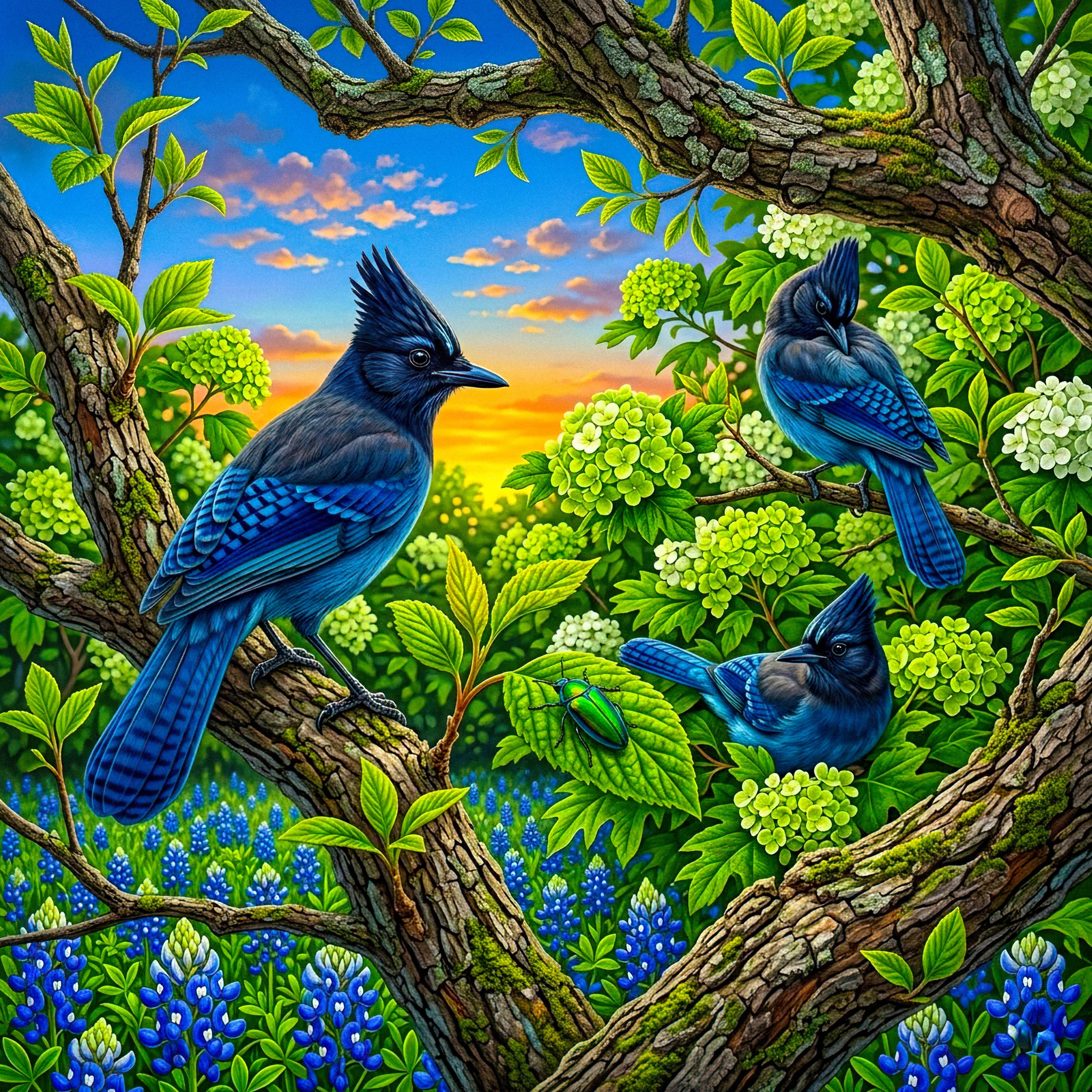 Blue Birds jigsaw puzzle by Gotiva