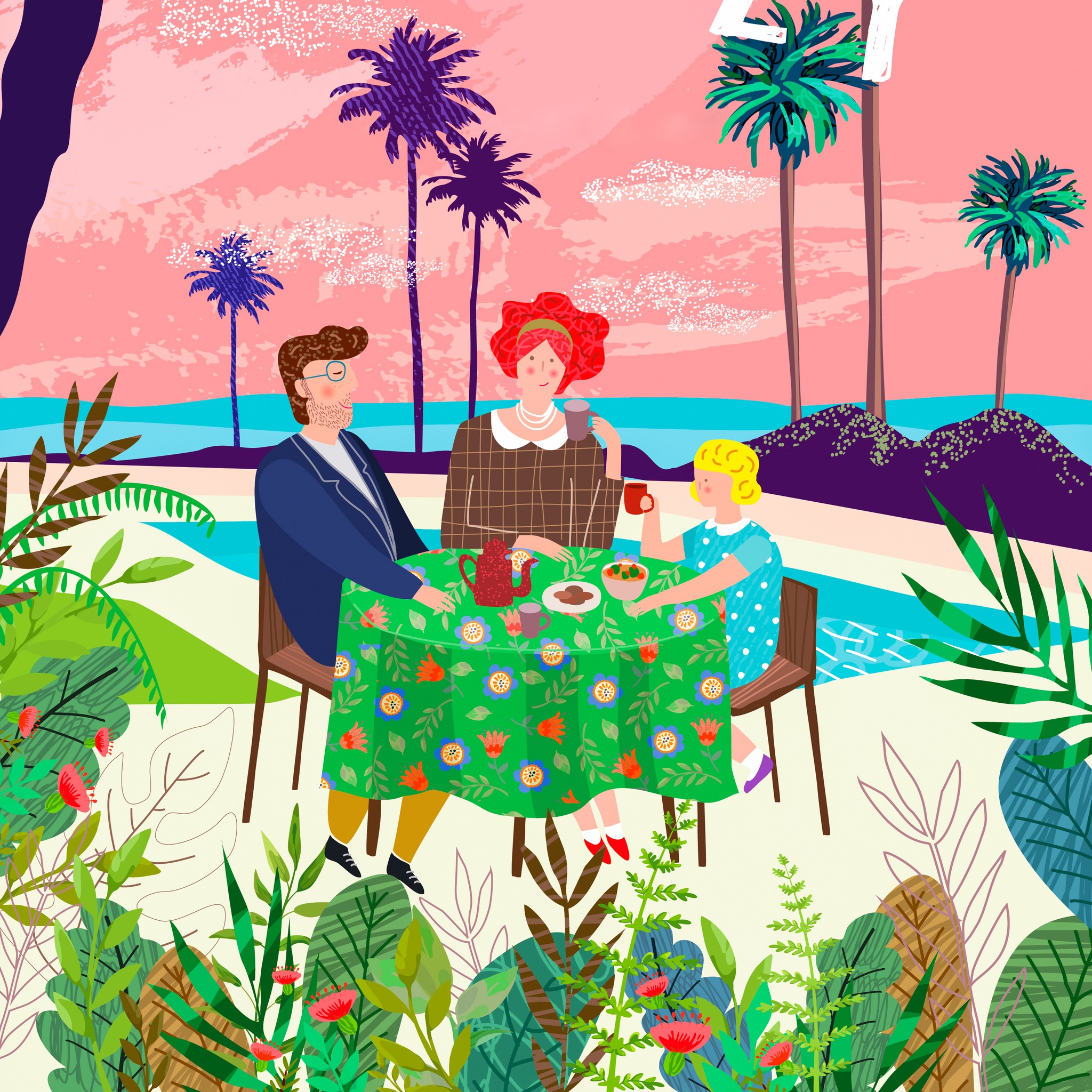 Vacation Lunch On The Beach jigsaw puzzle by Gotiva