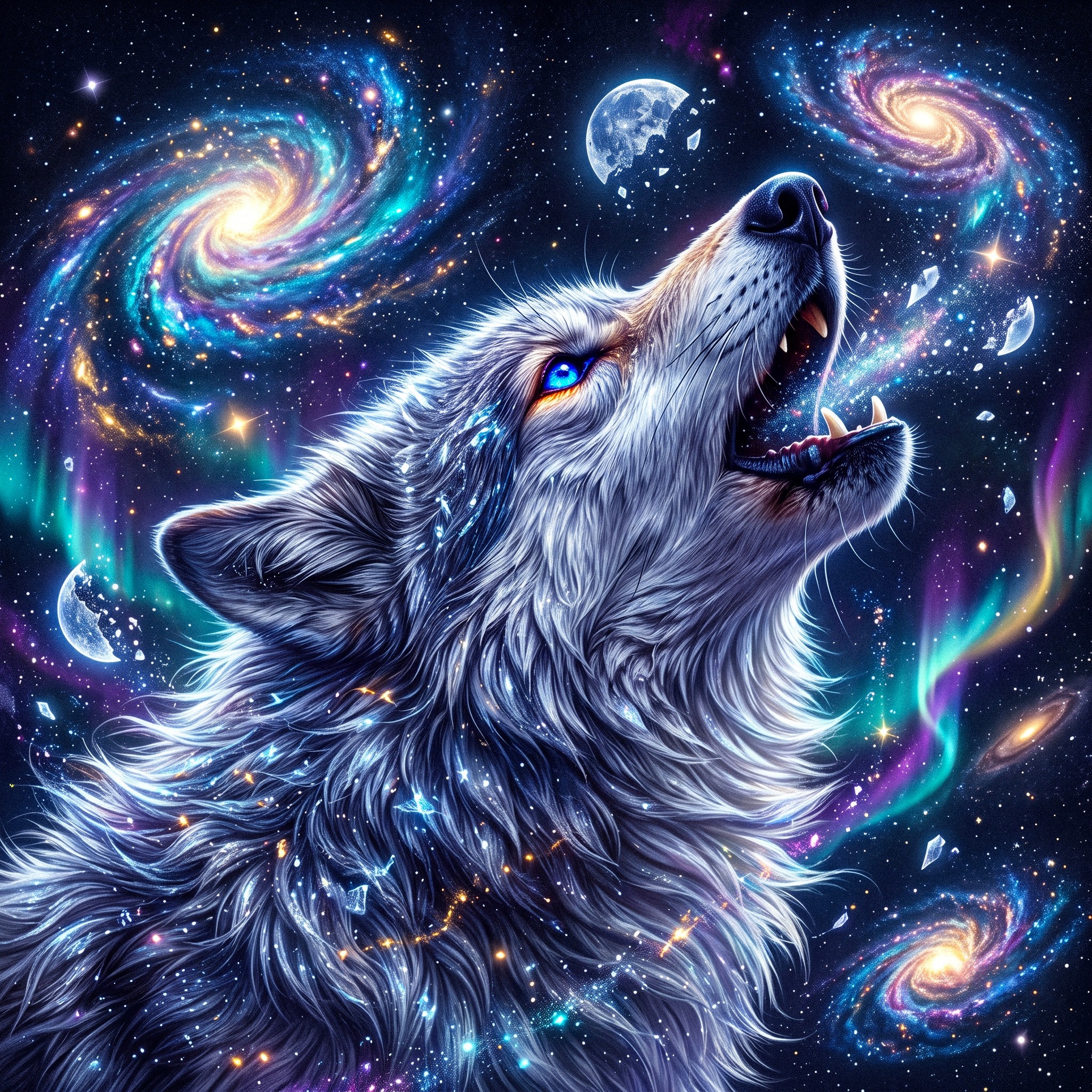 Space Wolf jigsaw puzzle by Gotiva