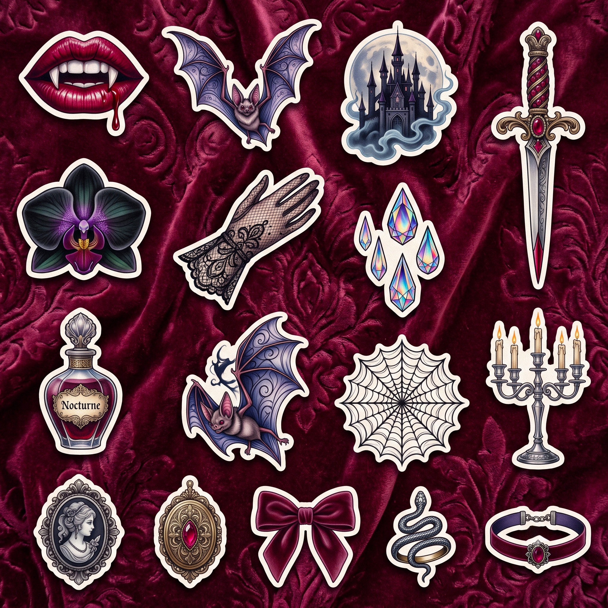 Stickers jigsaw puzzle by Raven Veil