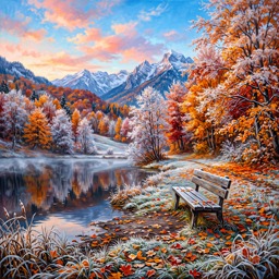 Winter and Autumn jigsaw puzzle by Gotiva