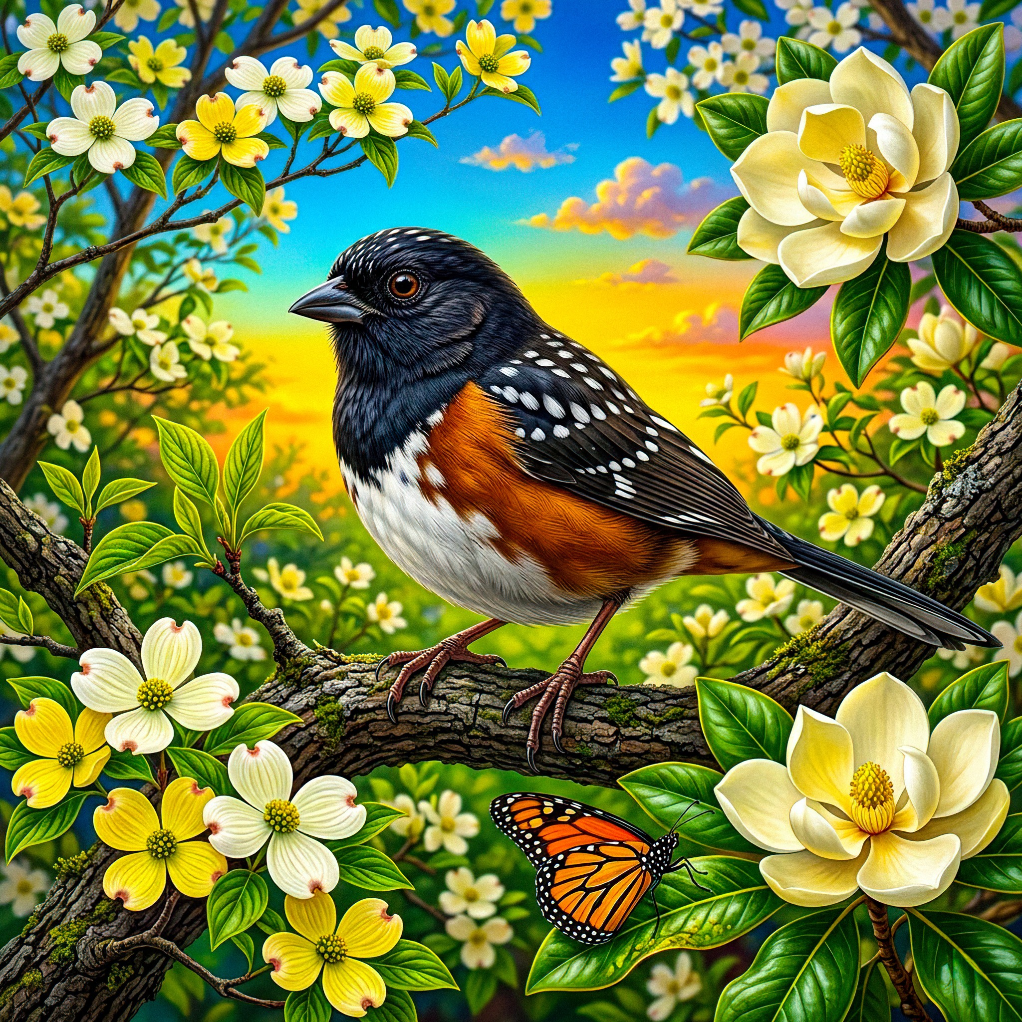 Beautiful Spring Bird jigsaw puzzle by Gotiva