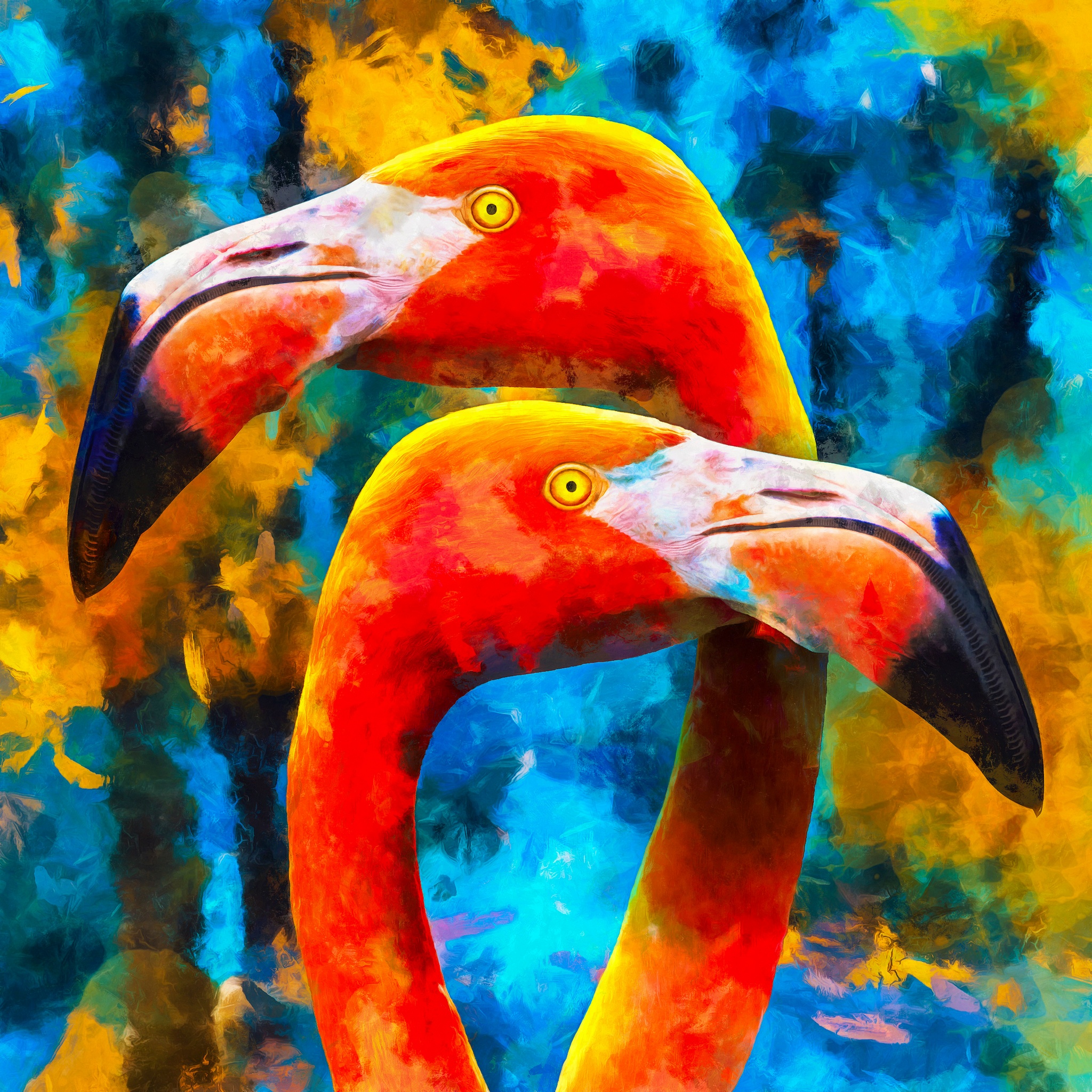 Pair Of Flamingos jigsaw puzzle by Gotiva