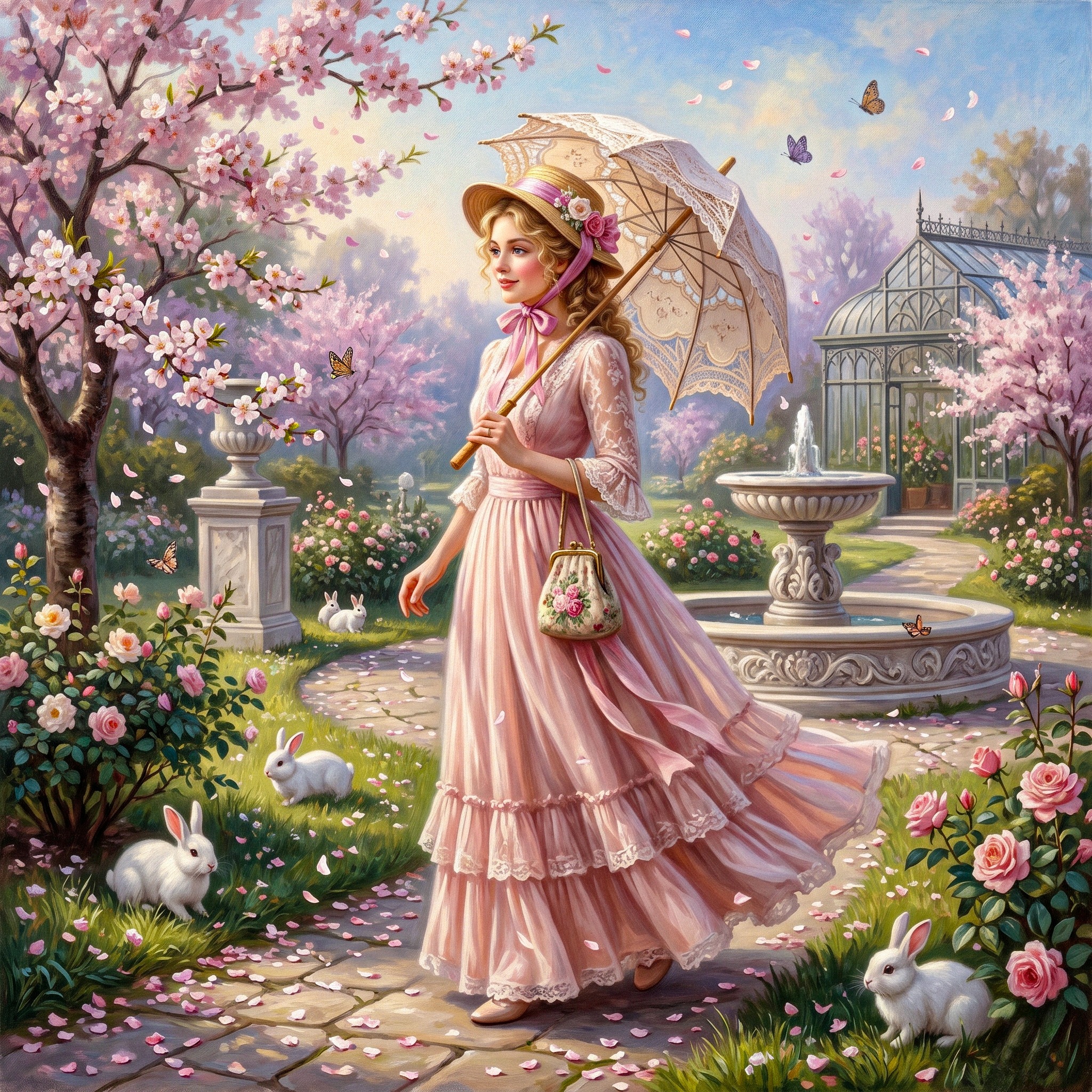 Spring Lady jigsaw puzzle by Eliza Fairbourne