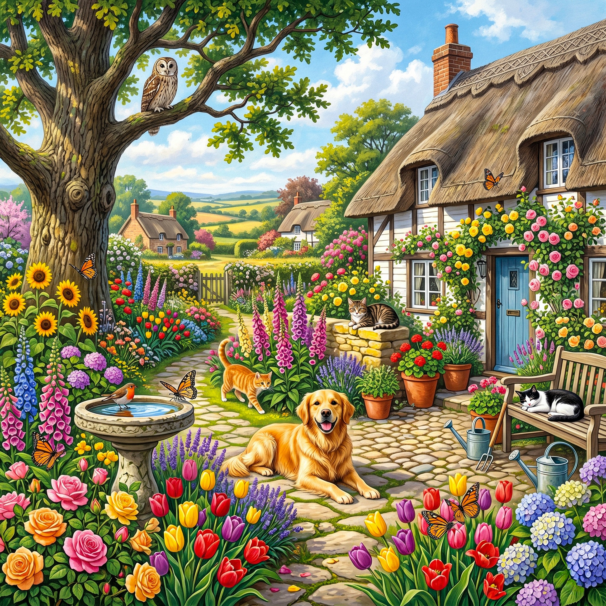 Garden jigsaw puzzle by Classic Art Jenny