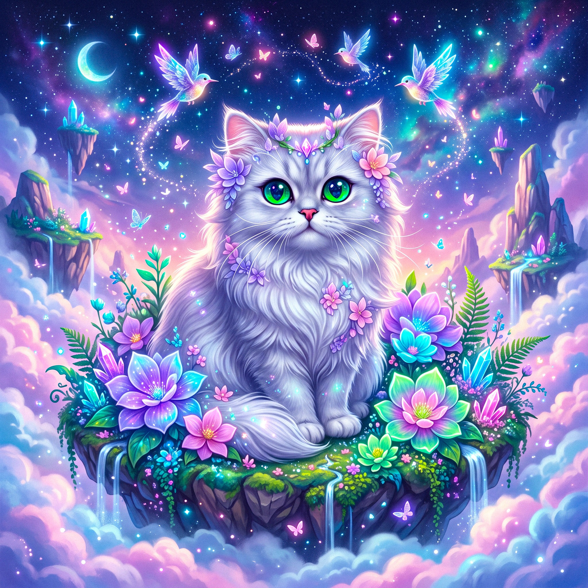 Island of Cat jigsaw puzzle by Aria Solenne