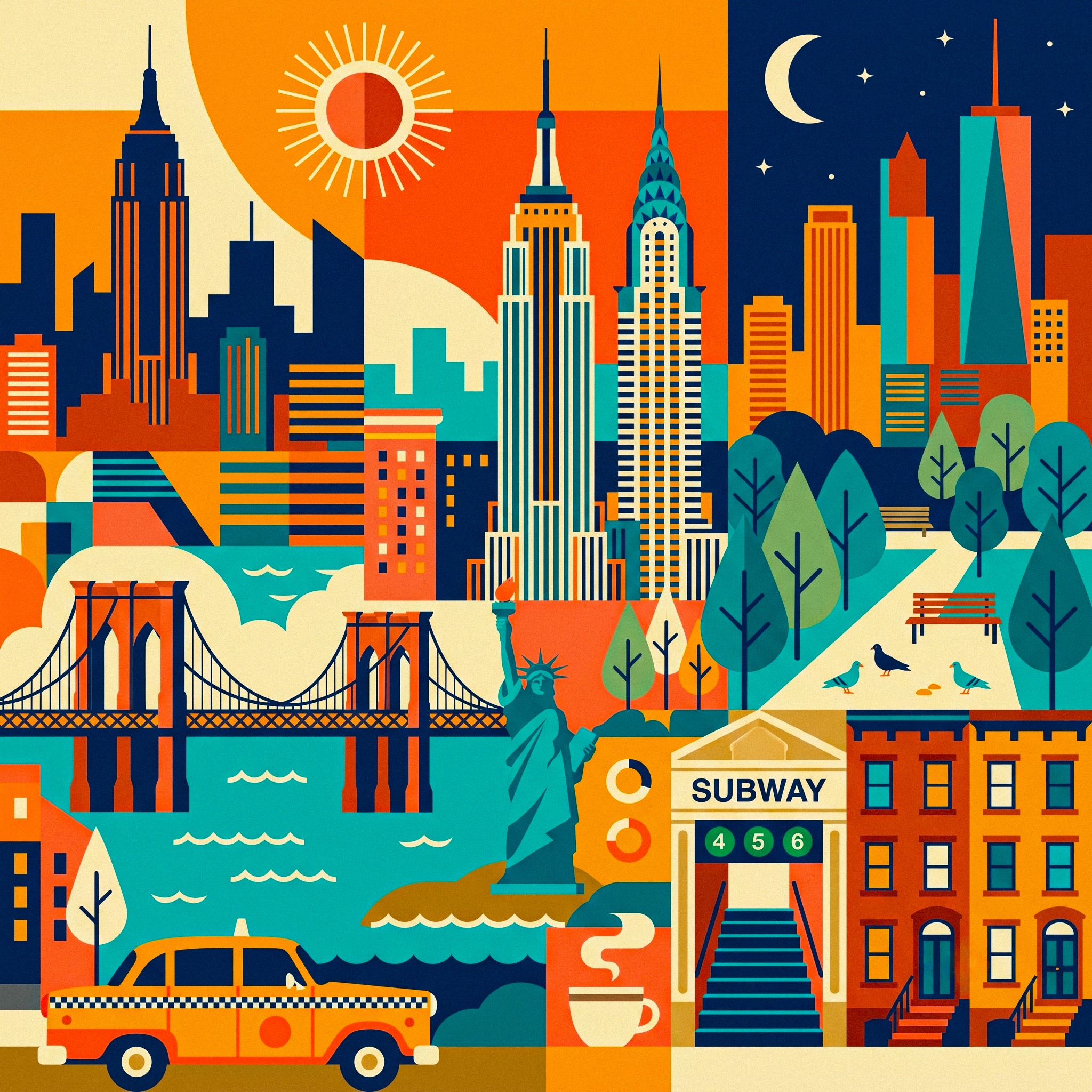 City Life jigsaw puzzle by Silvia Arts