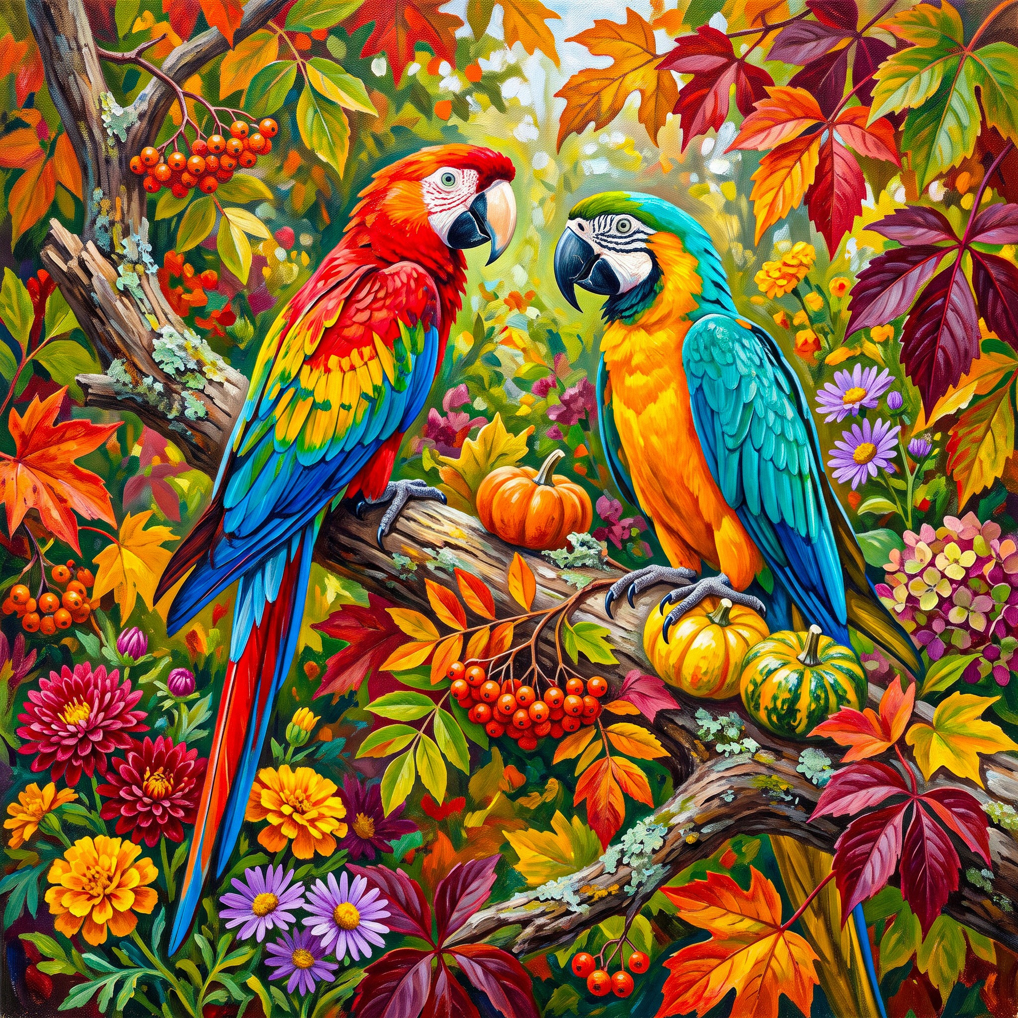 Parrots jigsaw puzzle by Gotiva